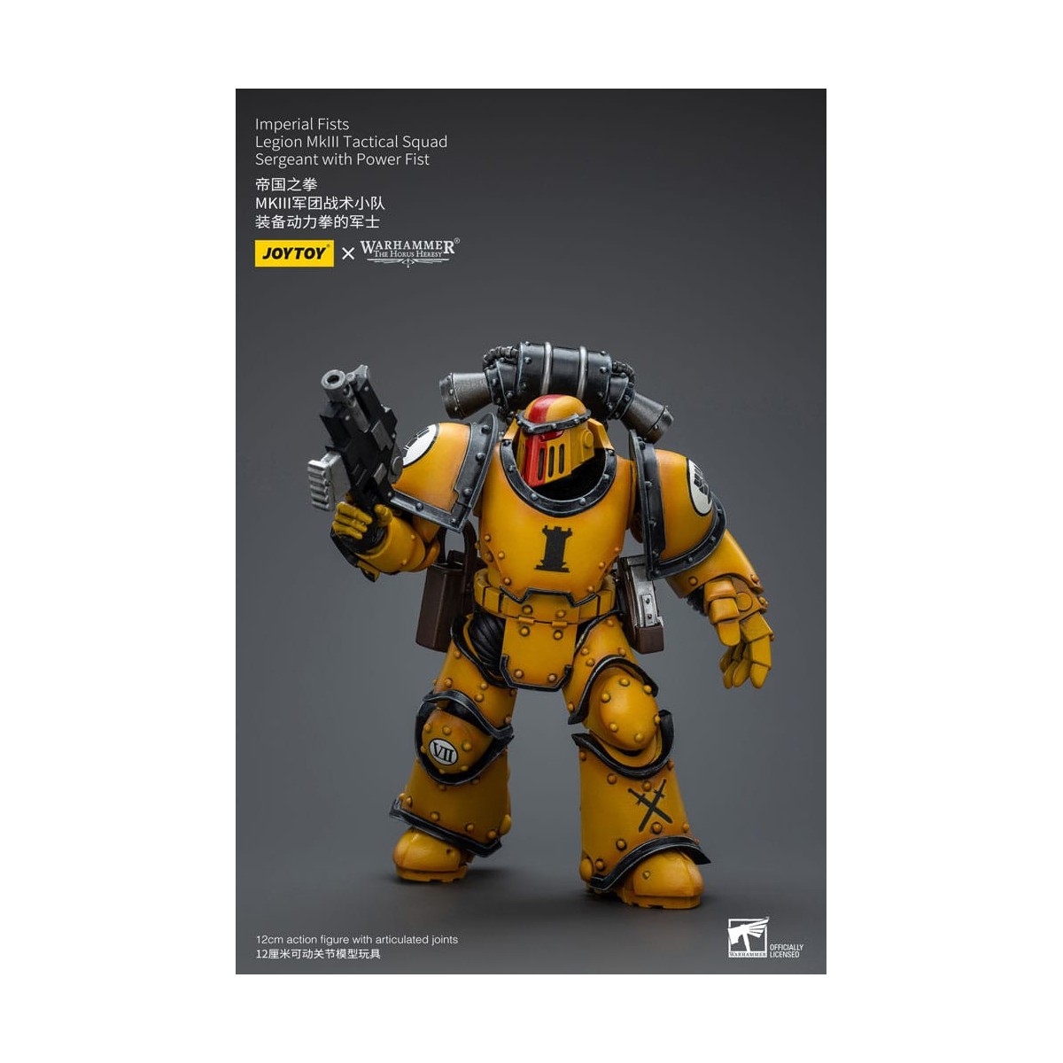 JoyToy - Pugni Imperiali - Sergente della Squadra Tattica della Legione MkIII con Pugno di Potere - 1/18 - L'Eresia di Horus