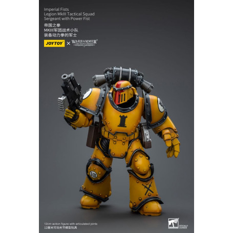 JoyToy - Pugni Imperiali - Sergente della Squadra Tattica della Legione MkIII con Pugno di Potere - 1/18 - L'Eresia di Horus