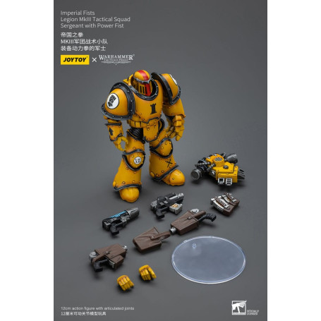 JoyToy - Pugni Imperiali - Sergente della Squadra Tattica della Legione MkIII con Pugno di Potere - 1/18 - L'Eresia di Horus