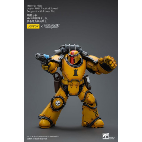 JoyToy - Pugni Imperiali - Sergente della Squadra Tattica della Legione MkIII con Pugno di Potere - 1/18 - L'Eresia di Horus