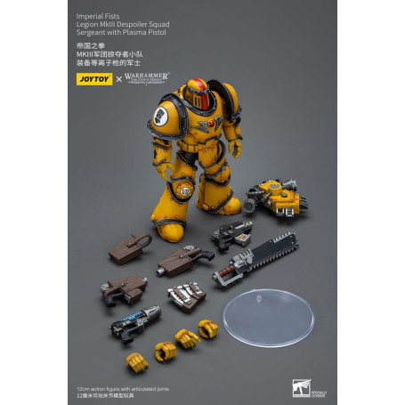JoyToy - Pugni Imperiali - Sergente della Squadra Despoiler della Legione MkIII con Pistola al Plasma - 1/18 - L'Eresia di Horus