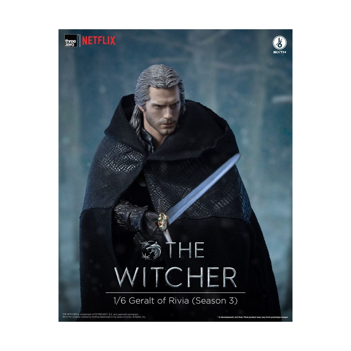 Trezero- Geralt di Rivia 1/6 - The Witcher Stagione 3
