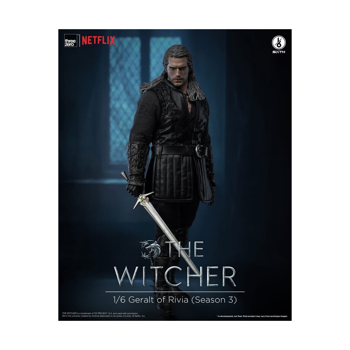 Trezero- Geralt di Rivia 1/6 - The Witcher Stagione 3