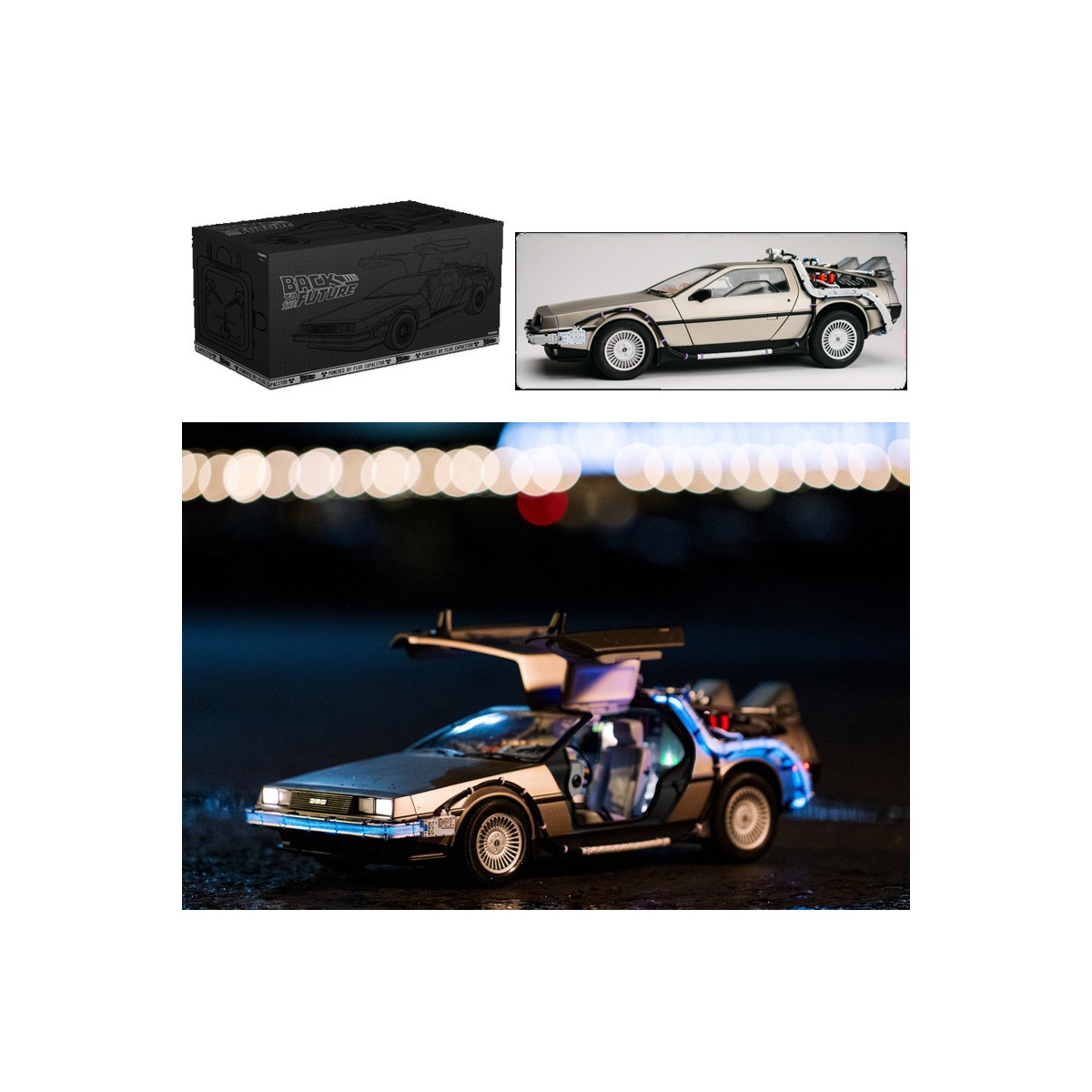 Takara Tomy - Ritorno al futuro - Macchina del tempo pressofusa replica DeLorean