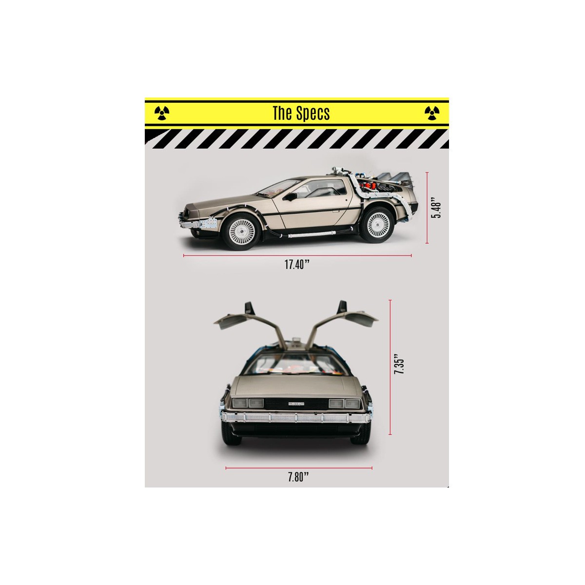 Takara Tomy - Ritorno al futuro - Macchina del tempo pressofusa replica DeLorean