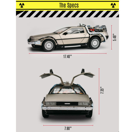 Takara Tomy - Ritorno al futuro - Macchina del tempo pressofusa replica DeLorean