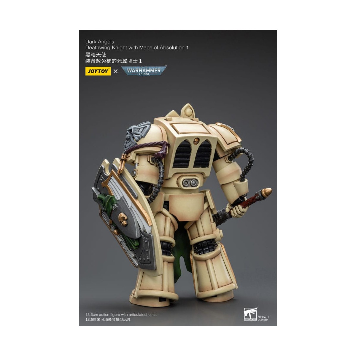 JoyToy Space Marine - Angeli Oscuri - Cavaliere Deathwing con Mazza dell'Assoluzione 1/18 - Warhammer 40K