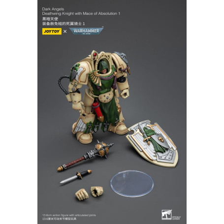 JoyToy Space Marine - Angeli Oscuri - Cavaliere Deathwing con Mazza dell'Assoluzione 1/18 - Warhammer 40K