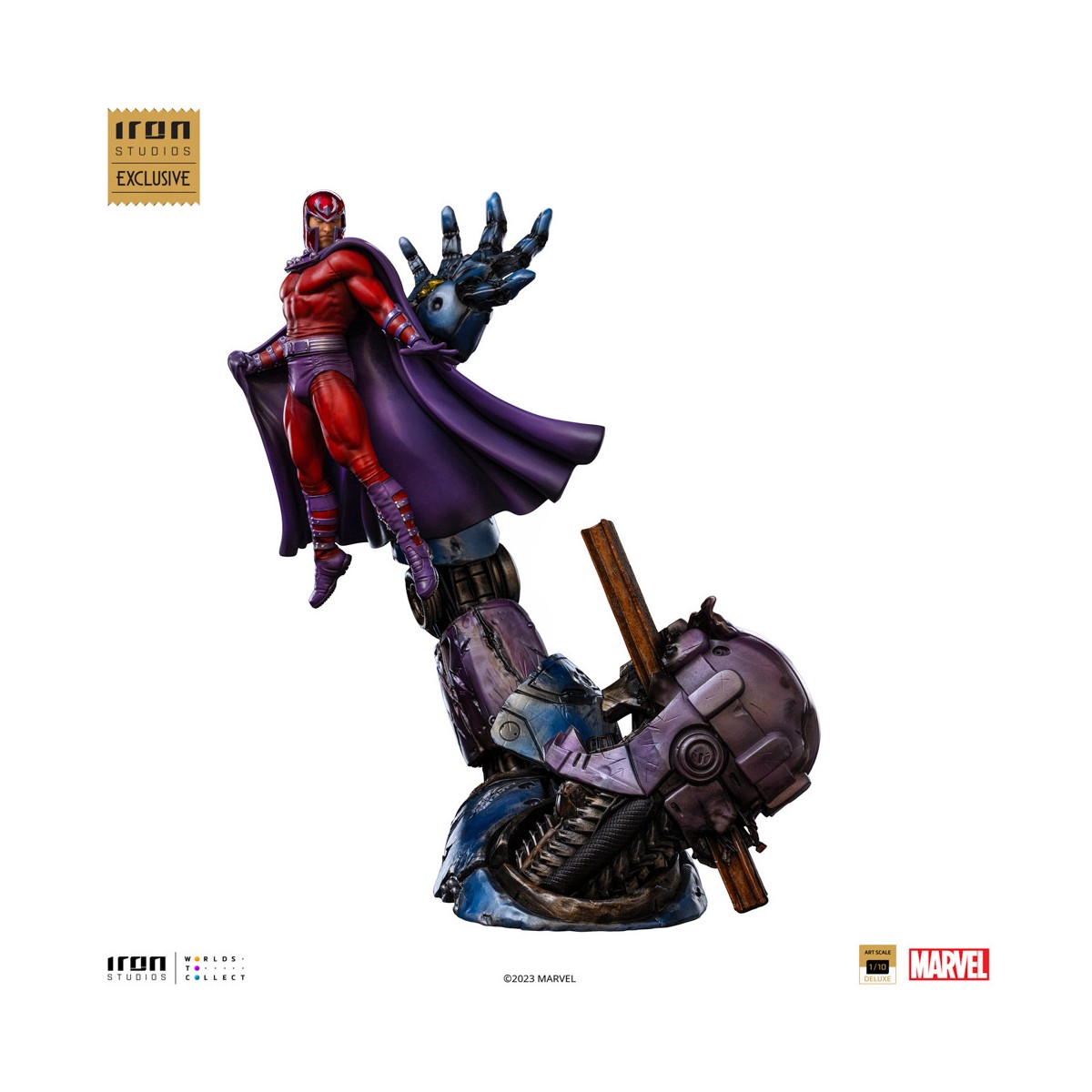 Iron Studios Marvel - Magneto e Sentinel - Deluxe Art Scale 1/10 CCXP 2023