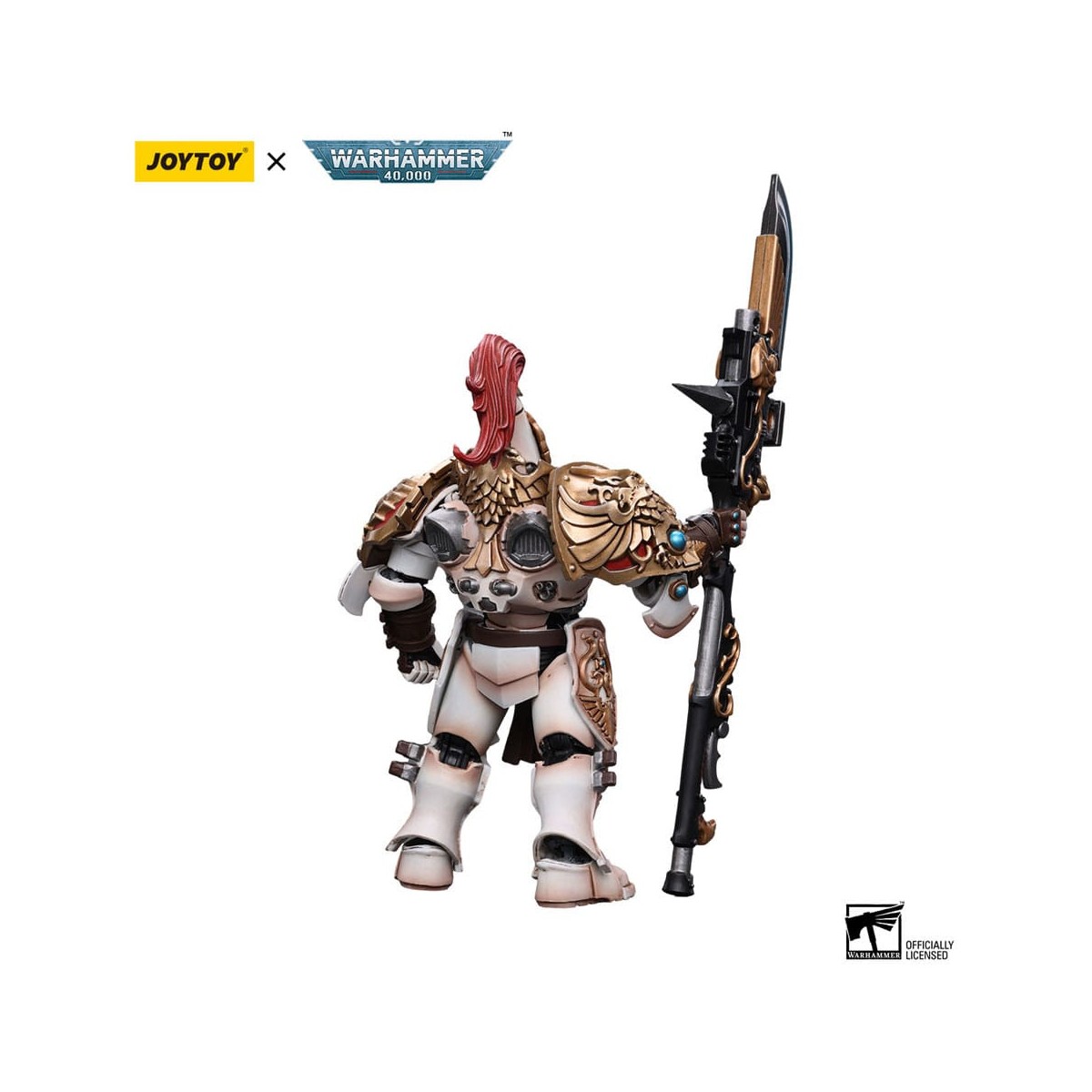 JoyToy Space Marines - Adeptus Custodes Solar Watch - Guardia Custode con Lancia del Guardiano 1/18 - Warhammer 40K