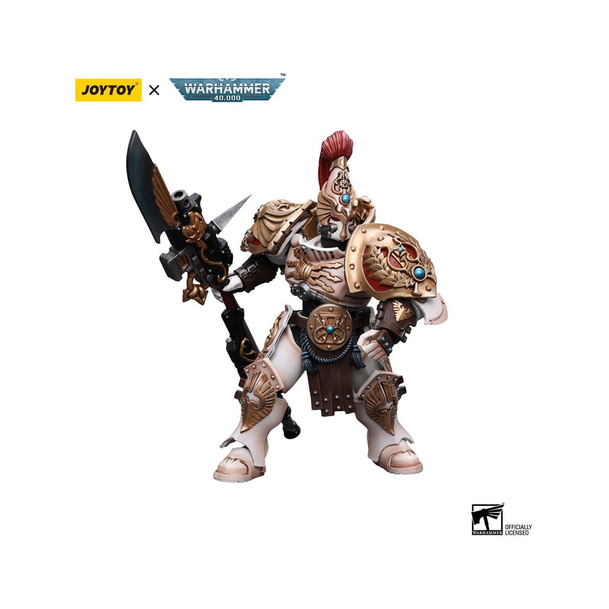 JoyToy Space Marines - Adeptus Custodes Solar Watch - Guardia Custode con Lancia del Guardiano 1/18 - Warhammer 40K