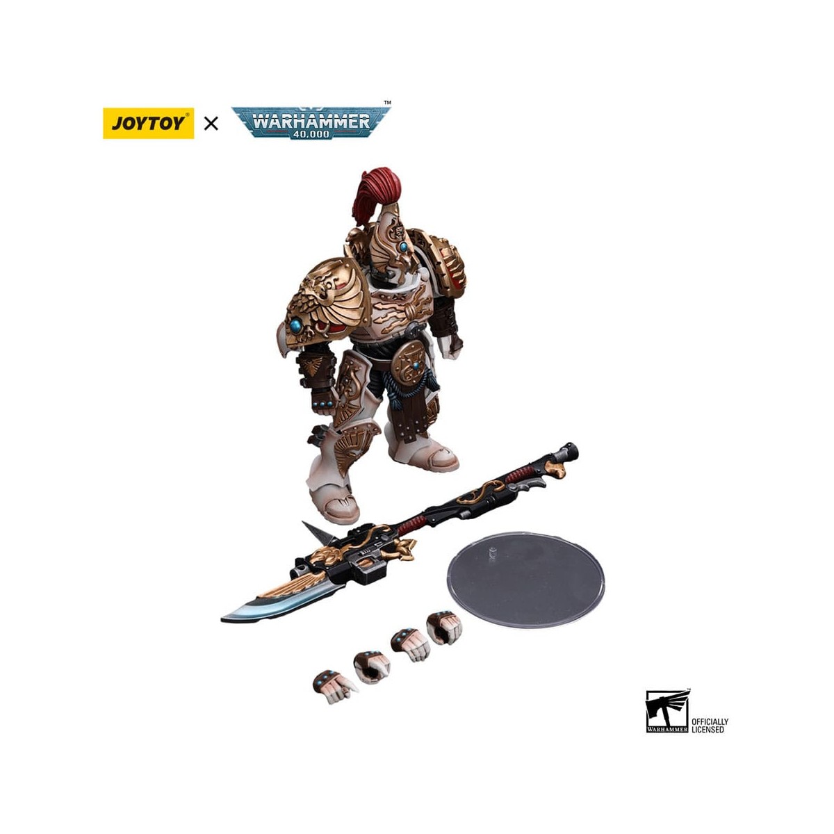 JoyToy Space Marines - Adeptus Custodes Solar Watch - Guardia Custode con Lancia del Guardiano 1/18 - Warhammer 40K