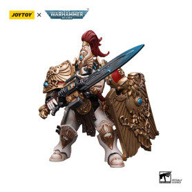 JoyToy Space Marines - Adeptus Custodes Solar Watch - Guardia Custode con Lama della Sentinella e Scudo di Praesidium 1/18