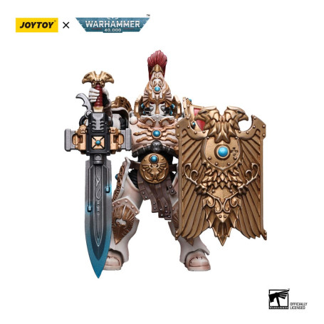 JoyToy Space Marines - Adeptus Custodes Solar Watch - Guardia Custode con Lama della Sentinella e Scudo di Praesidium 1/18