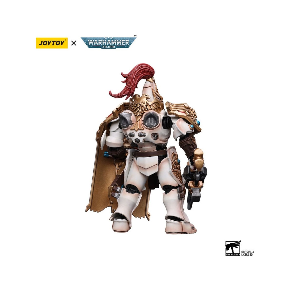 JoyToy Space Marines - Adeptus Custodes Solar Watch - Guardia Custode con Lama della Sentinella e Scudo di Praesidium 1/18