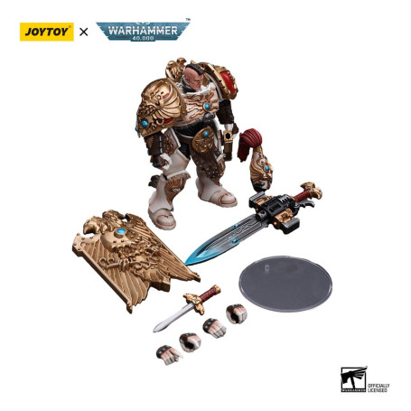 JoyToy Space Marines - Adeptus Custodes Solar Watch - Guardia Custode con Lama della Sentinella e Scudo di Praesidium 1/18