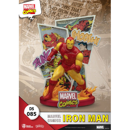 Diorama PVC di Beast Kingdom Marvel Comics - Iron Man D-Stage