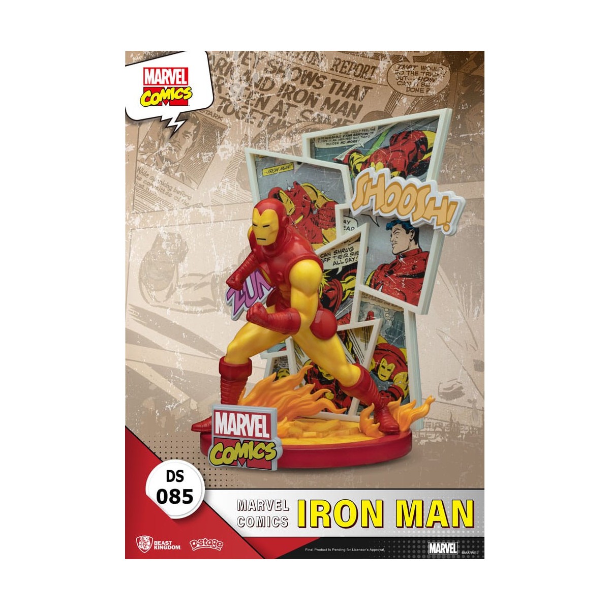 Diorama PVC di Beast Kingdom Marvel Comics - Iron Man D-Stage