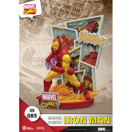 Diorama PVC di Beast Kingdom Marvel Comics - Iron Man D-Stage