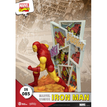 Diorama PVC di Beast Kingdom Marvel Comics - Iron Man D-Stage