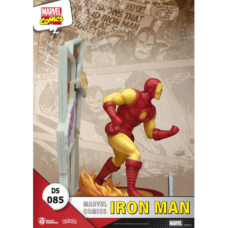 Diorama PVC di Beast Kingdom Marvel Comics - Iron Man D-Stage