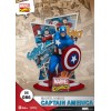 Diorama PVC di Beast Kingdom Marvel Comics - Capitan America D-Stage