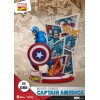 Diorama PVC di Beast Kingdom Marvel Comics - Capitan America D-Stage