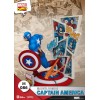 Diorama PVC di Beast Kingdom Marvel Comics - Capitan America D-Stage