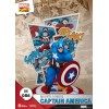 Diorama PVC di Beast Kingdom Marvel Comics - Capitan America D-Stage