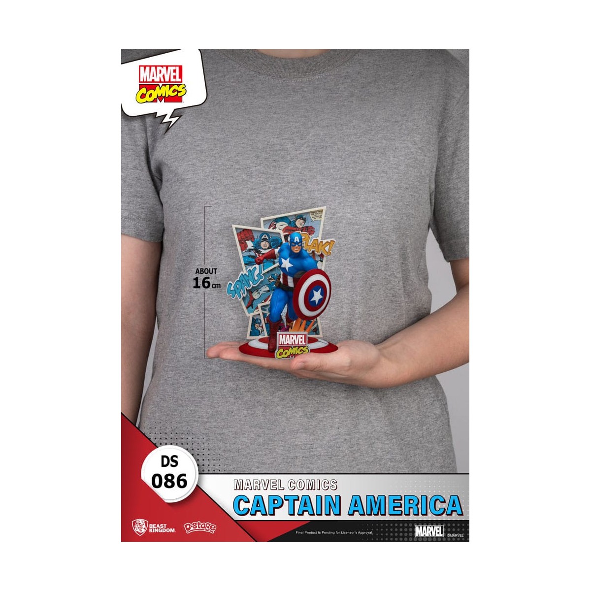 Diorama PVC di Beast Kingdom Marvel Comics - Capitan America D-Stage