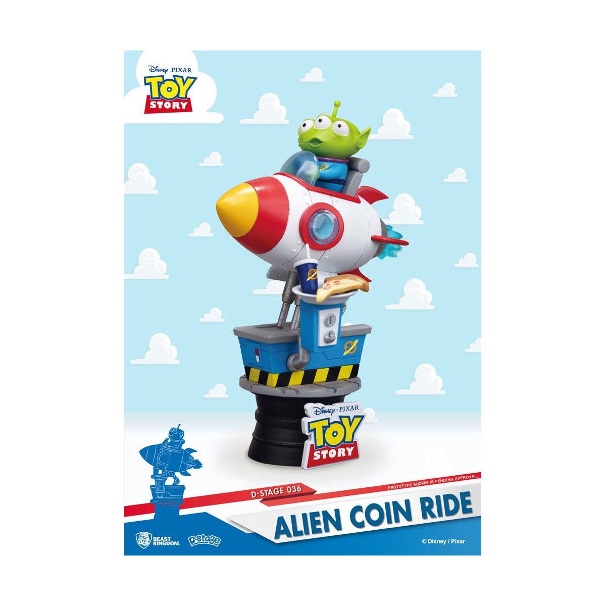 Regno della Bestia Disney - Serie diorama Coin Ride - Alien Coin Ride Toy Story - D-Stage
