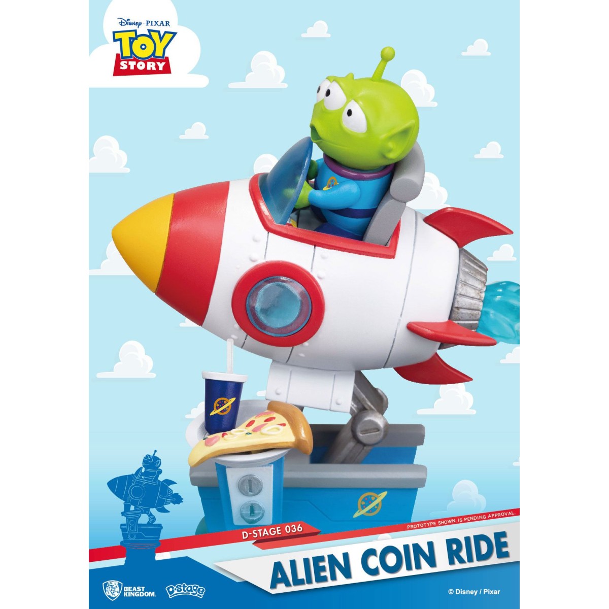 Regno della Bestia Disney - Serie diorama Coin Ride - Alien Coin Ride Toy Story - D-Stage