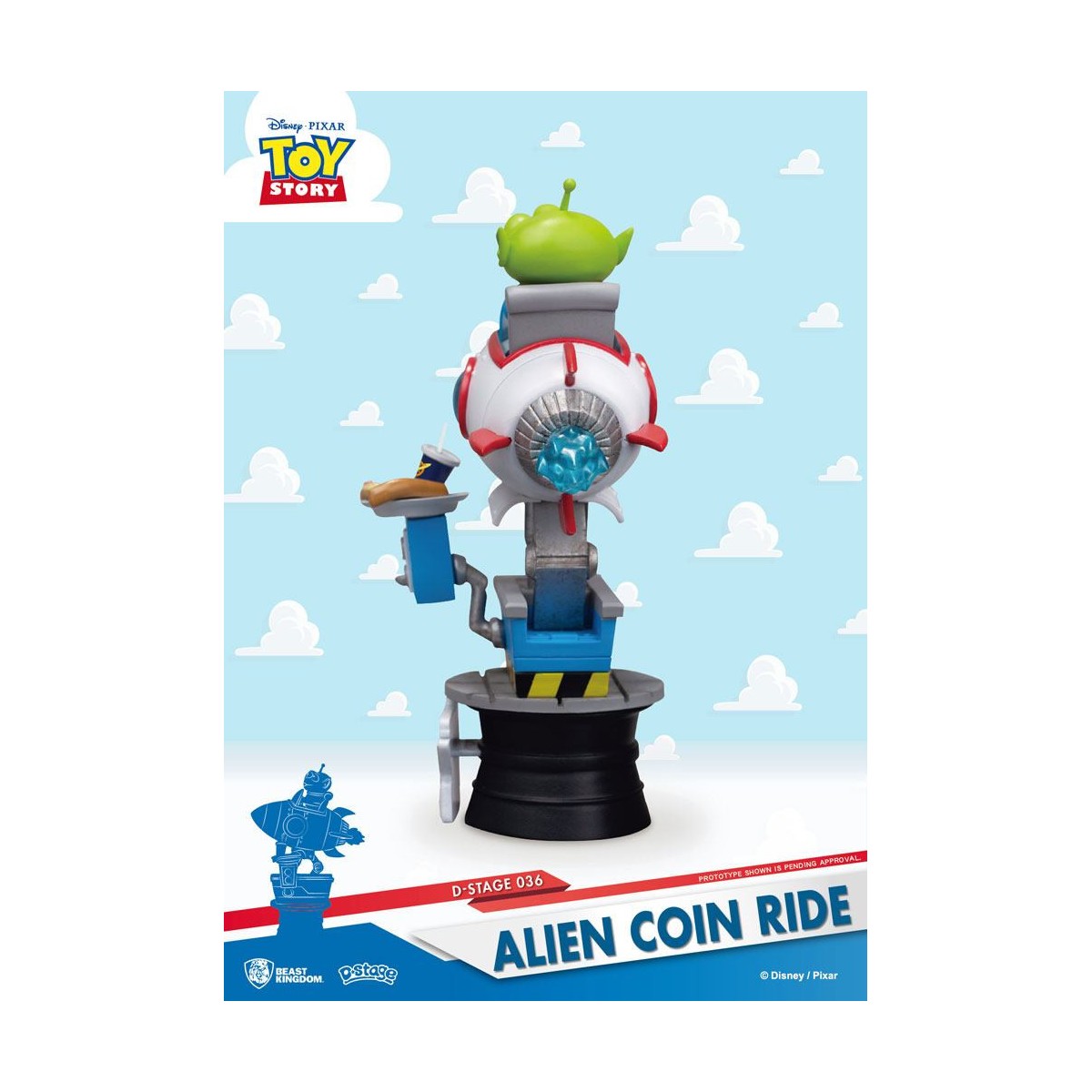 Regno della Bestia Disney - Serie diorama Coin Ride - Alien Coin Ride Toy Story - D-Stage