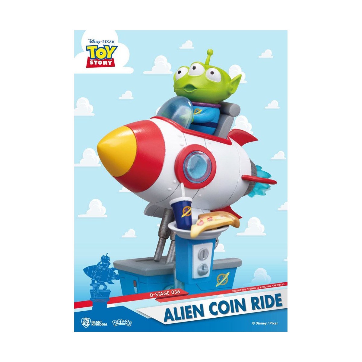 Regno della Bestia Disney - Serie diorama Coin Ride - Alien Coin Ride Toy Story - D-Stage