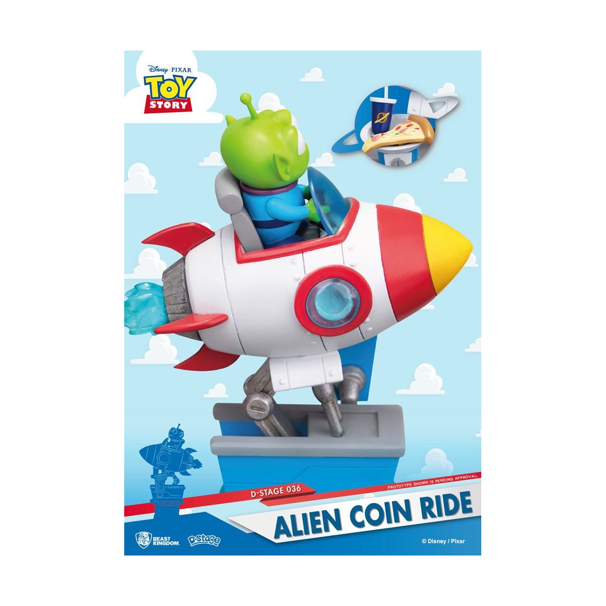 Regno della Bestia Disney - Serie diorama Coin Ride - Alien Coin Ride Toy Story - D-Stage