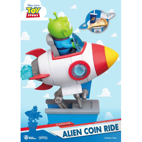 Regno della Bestia Disney - Serie diorama Coin Ride - Alien Coin Ride Toy Story - D-Stage