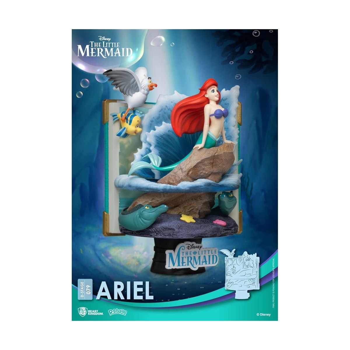 Regno delle Bestie Disney La Sirenetta diorama ARIEL - Serie D-Stage Story Book