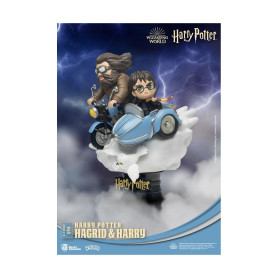 Regno delle bestie Harry Potter diorama Hagrid e Harry versione standard - D-Stage