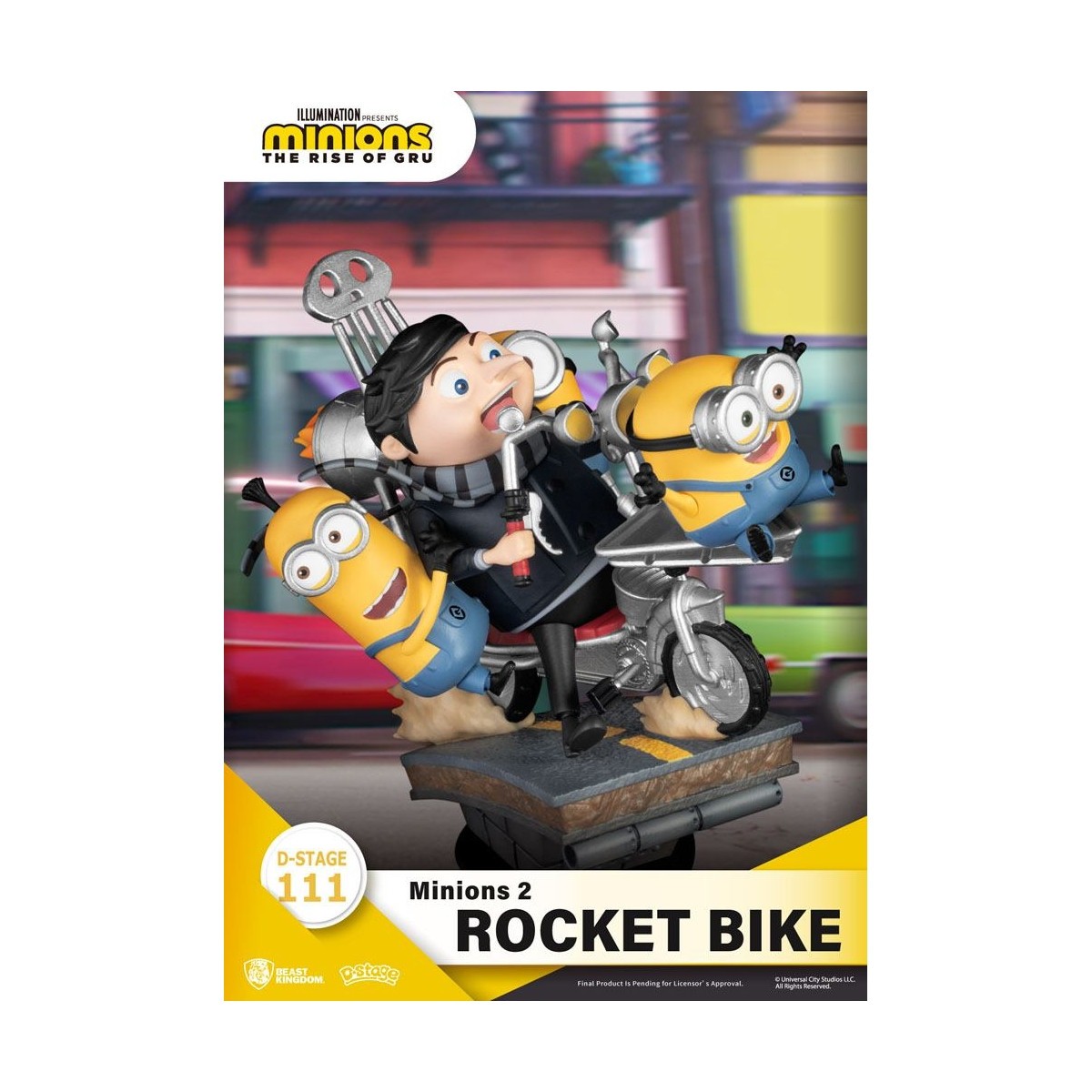 Regno delle bestie I Minions 2 diorama Moto a razzo - Serie di libri di storie D-Stage