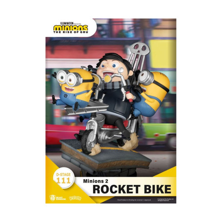 Regno delle bestie I Minions 2 diorama Moto a razzo - Serie di libri di storie D-Stage