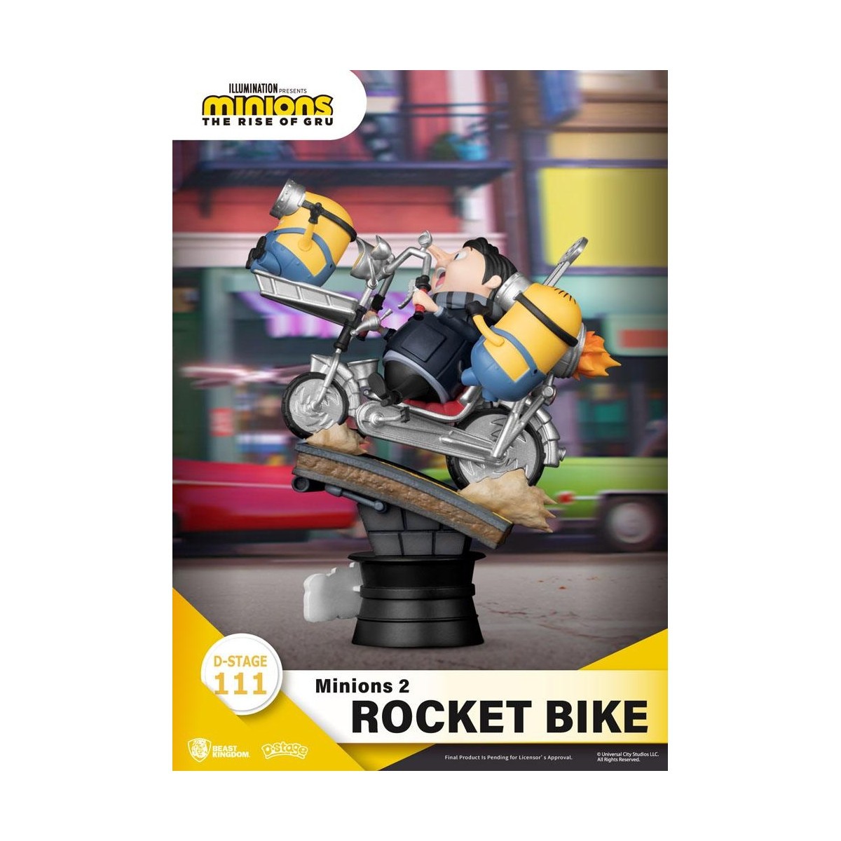 Regno delle bestie I Minions 2 diorama Moto a razzo - Serie di libri di storie D-Stage