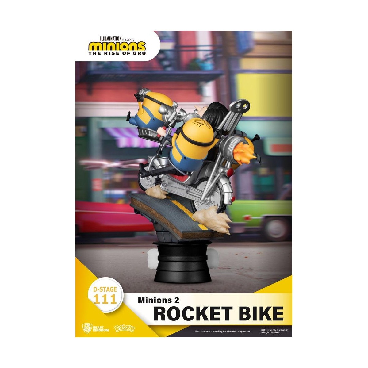 Regno delle bestie I Minions 2 diorama Moto a razzo - Serie di libri di storie D-Stage