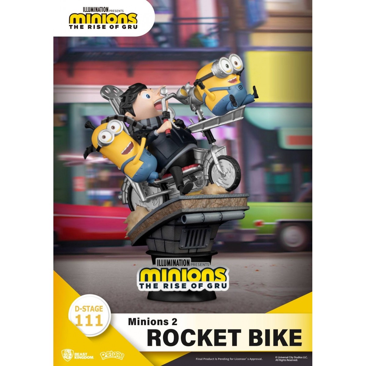 Regno delle bestie I Minions 2 diorama Moto a razzo - Serie di libri di storie D-Stage