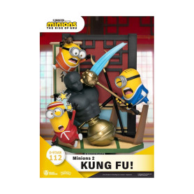 Diorama di Kung Fu di Beast Kingdom The Minions 2! - Serie di libri di storie D-Stage
