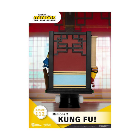 Diorama di Kung Fu di Beast Kingdom The Minions 2! - Serie di libri di storie D-Stage