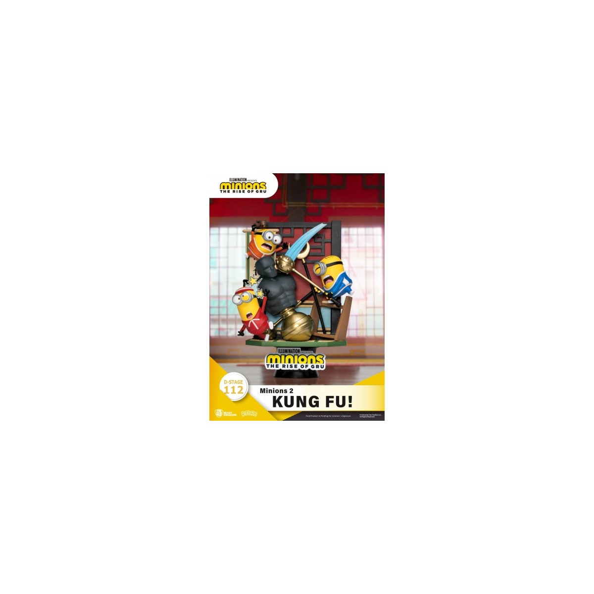 Diorama di Kung Fu di Beast Kingdom The Minions 2! - Serie di libri di storie D-Stage