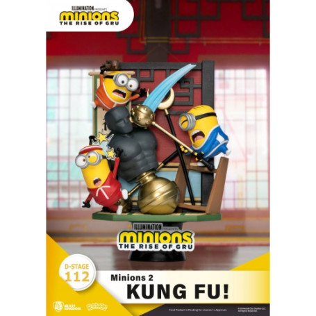 Diorama di Kung Fu di Beast Kingdom The Minions 2! - Serie di libri di storie D-Stage