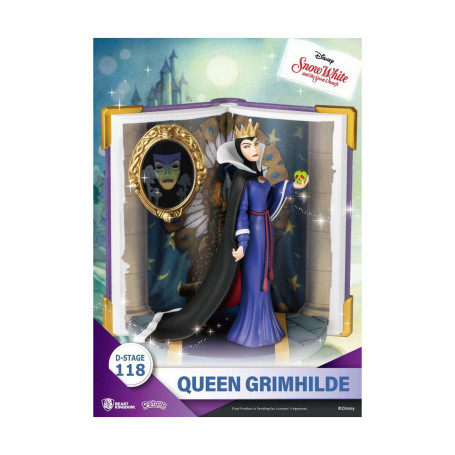 Regno delle bestie Disney Biancaneve diorama QUEEN GRIMHILDE - Serie di libri di storie in D-Stage