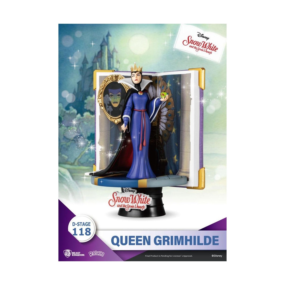 Regno delle bestie Disney Biancaneve diorama QUEEN GRIMHILDE - Serie di libri di storie in D-Stage