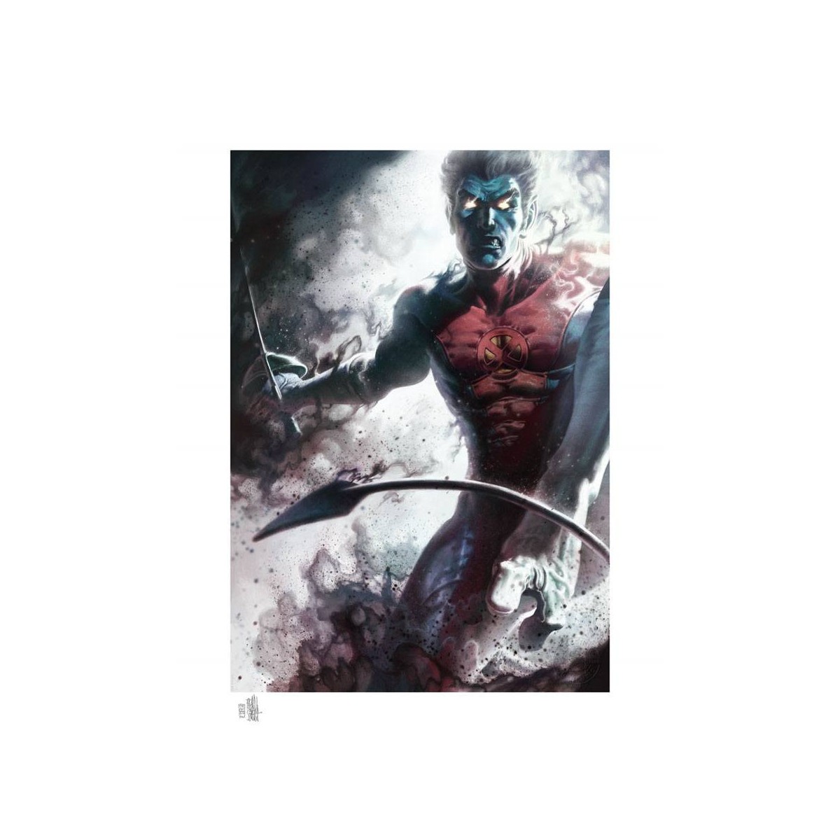 Stampa Sideshow Marvel X-Men - Stampa d'arte Nightcrawler - 46 x 61 cm - senza cornice